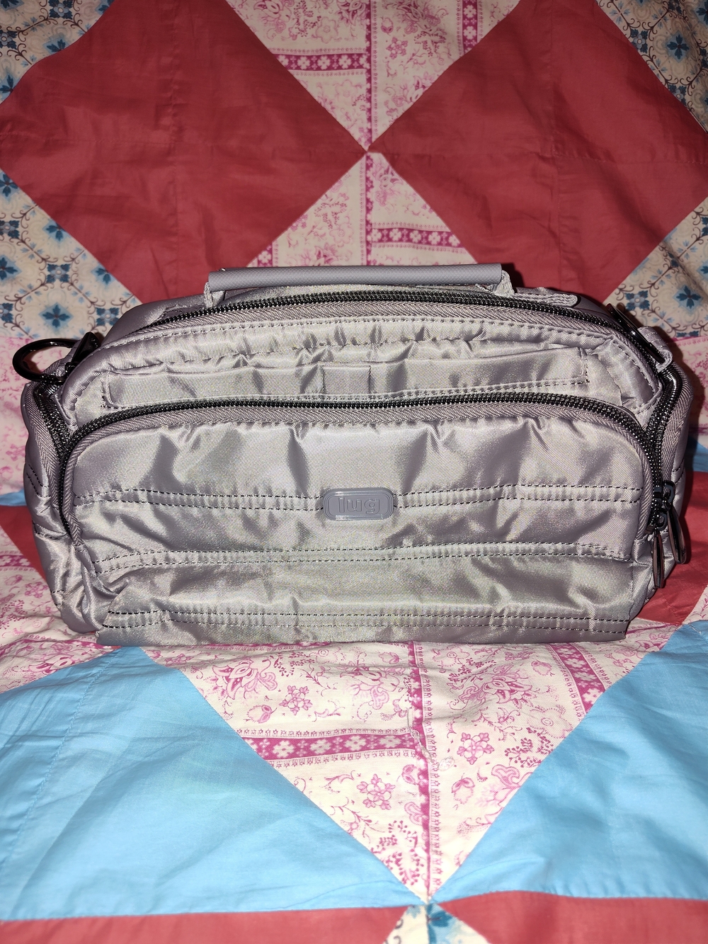 Lug Trolley Crossbody in Pearl Grey